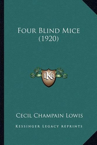 Cover image for Four Blind Mice (1920)