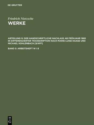 Cover image for Arbeitsheft W I 8