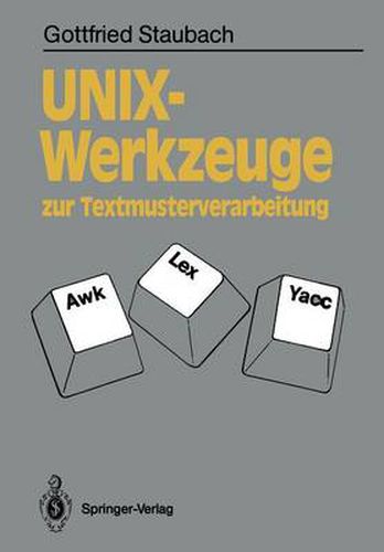 Cover image for UNIX-Werkzeuge zur Textmusterverarbeitung
