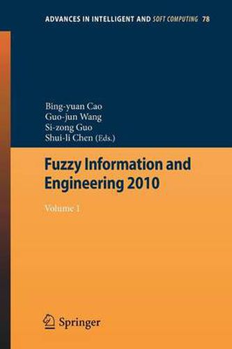 Cover image for Fuzzy Information and Engineering 2010: Vol 1