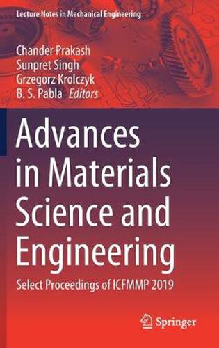 Cover image for Advances in Materials Science and Engineering: Select Proceedings of ICFMMP 2019