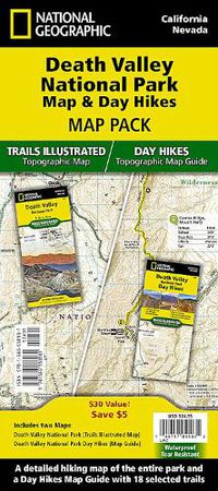 Cover image for Death Valley Day Hikes and National Park Map [Map Pack Bundle] Map