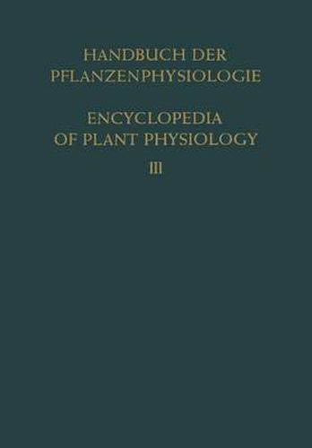 Cover image for Pflanze und Wasser / Water Relations of Plants