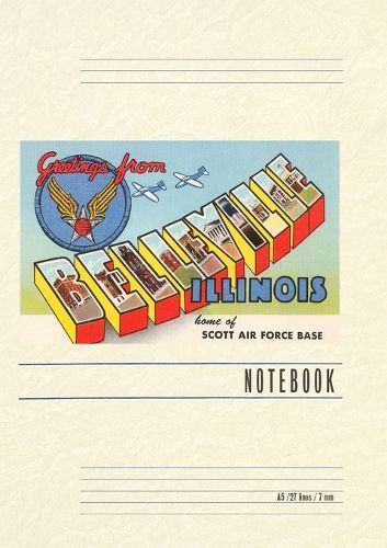 Cover image for Vintage Lined Notebook Greetings from Belleville, Illinois