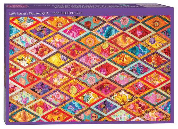 Kaffe Fassetts Diamond Quilt Jigsaw Puzzle For Adults 1000