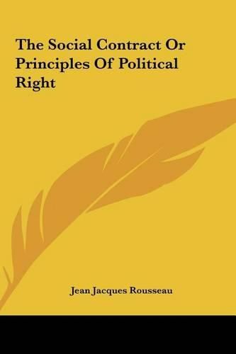 Cover image for The Social Contract or Principles of Political Right