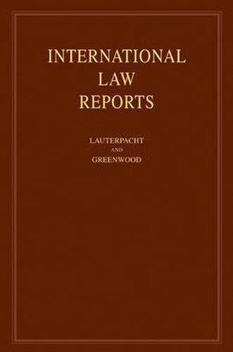 International Law Reports: Volume 137