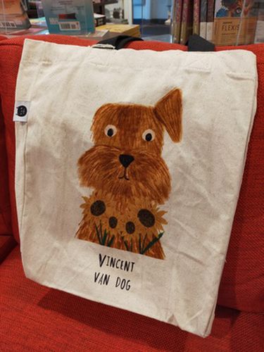 Cover image for Vincent Van Dog Tote Bag Large