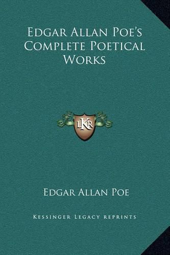 Cover image for Edgar Allan Poe's Complete Poetical Works