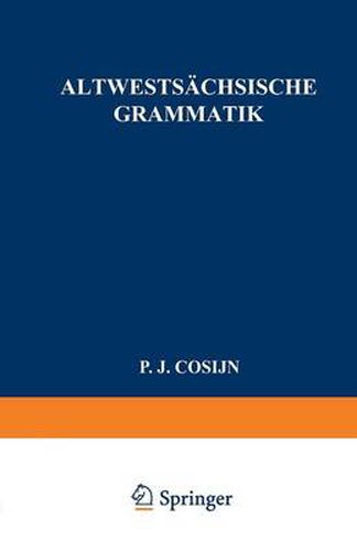 Cover image for Altwestsachsische Grammatik