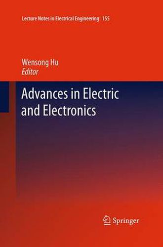 Cover image for Advances in Electric and Electronics