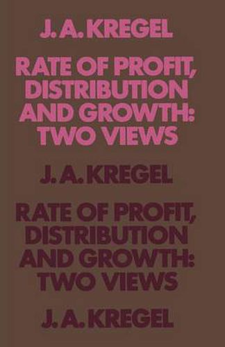 Cover image for Rate of Profit, Distribution and Growth: Two Views