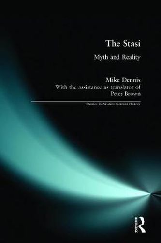 Cover image for The Stasi: Myth and Reality