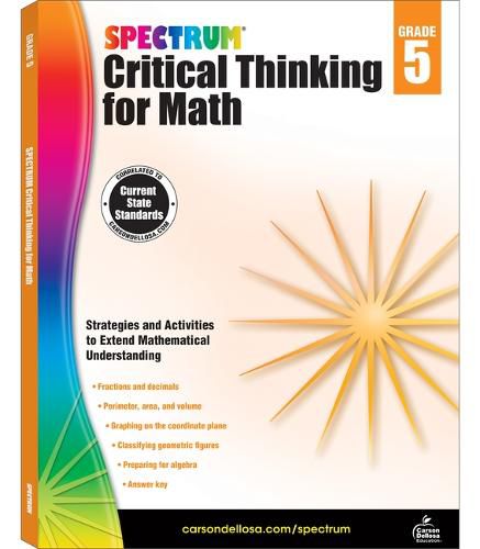 Cover image for Spectrum Critical Thinking for Math, Grade 5