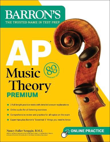 Cover image for AP Music Theory Premium, Fifth Edition: Prep Book with 2 Practice Tests + Comprehensive Review + Online Audio