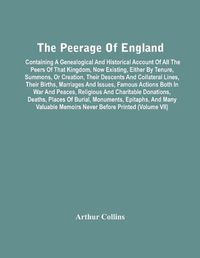 Cover image for The Peerage Of England