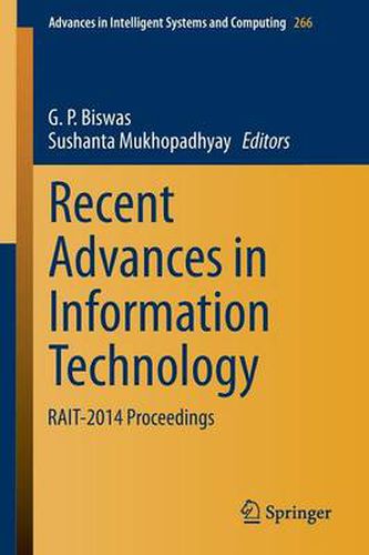 Cover image for Recent Advances in Information Technology: RAIT-2014 Proceedings