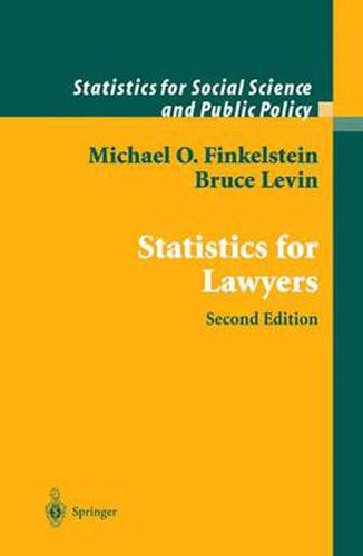 Cover image for Statistics for Lawyers