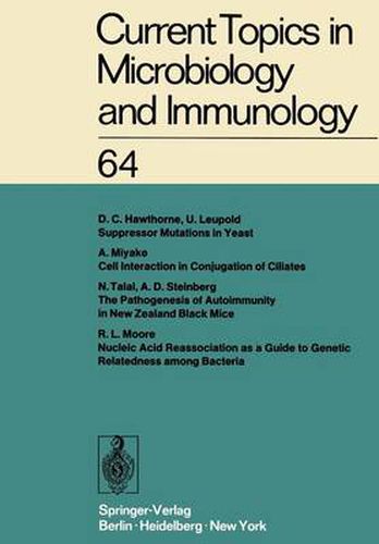 Current Topics in Microbiology and Immunology: Ergebnisse der Mikrobiologie und Immunitatsforschung Volume 64