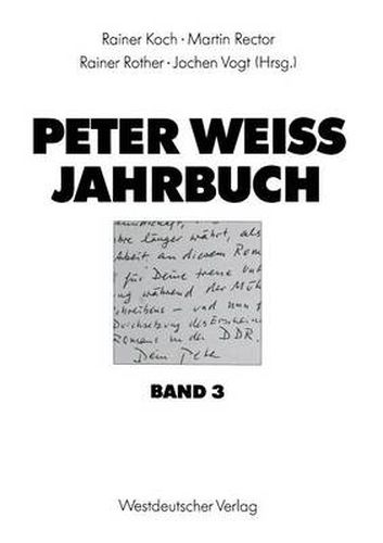 Peter Weiss Jahrbuch 3