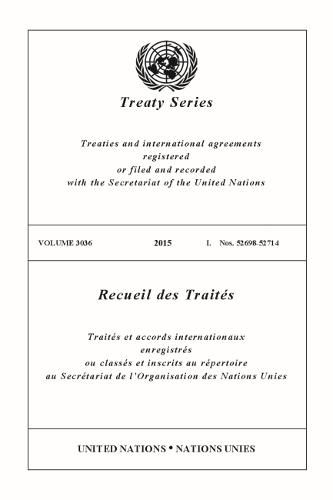 Treaty Series 3036 (English/French Edition)