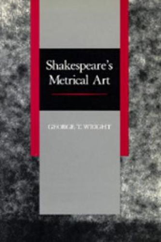 Cover image for Shakespeare's Metrical Art