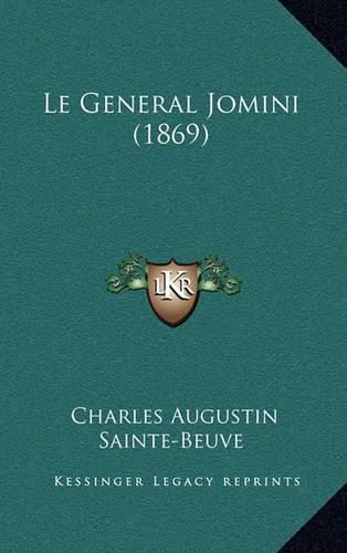 Cover image for Le General Jomini (1869)