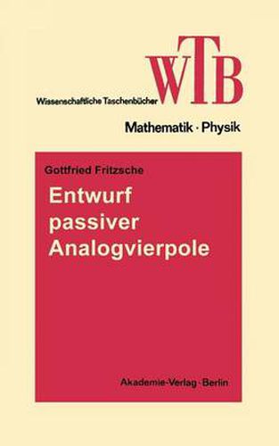 Cover image for Entwurf Passiver Analogvierpole: Netzwerke II