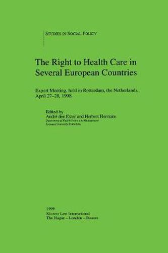 Cover image for The Right to Health Care in Several European Countries