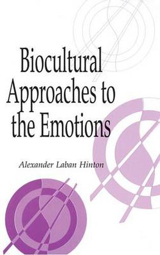 Cover image for Biocultural Approaches to the Emotions