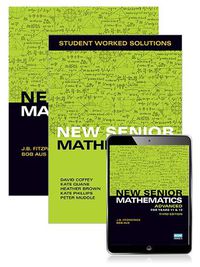 Cover image for New Senior Mathematics Advanced Years 11 & 12 Student Book, eBook and Student Worked Solutions Book