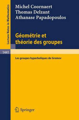 Cover image for Geometrie Theorie DES Groupes