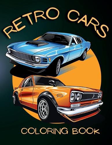 Cover image for Retro Cars Coloring Book