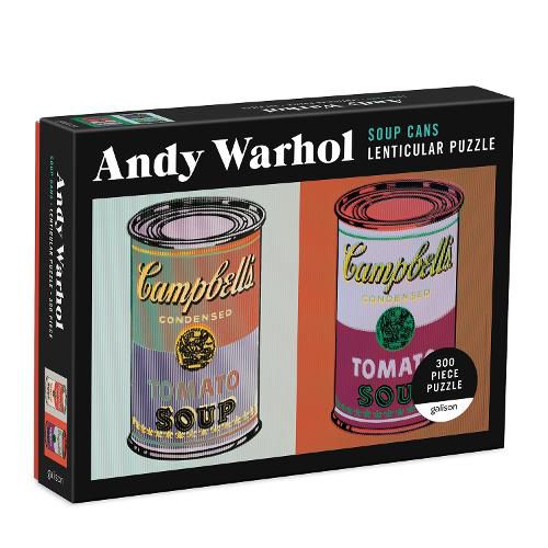 Andy Warhol Soup Cans 300 Piece Lenticular Puzzle