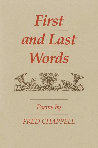 Cover image for First and Last Words: Poems