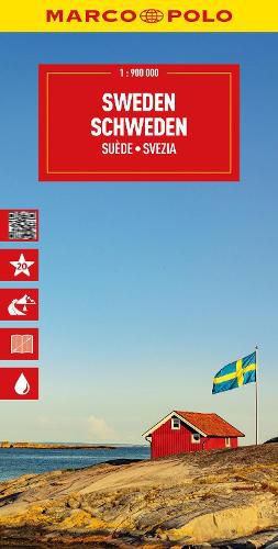 Cover image for Sweden Marco Polo Map