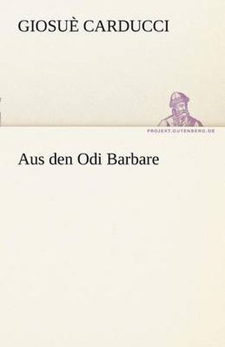 Cover image for Aus Den Odi Barbare