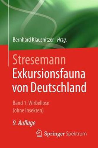 Cover image for Stresemann - Exkursionsfauna von Deutschland. Band 1: Wirbellose (ohne Insekten)