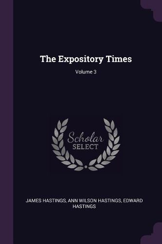 Cover image for The Expository Times; Volume 3