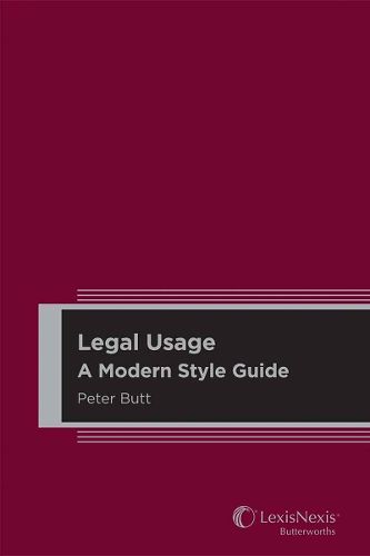 Cover image for Legal Usage A Modern Style Guide