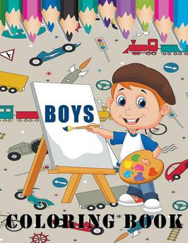 Cover image for Boys Coloring Book