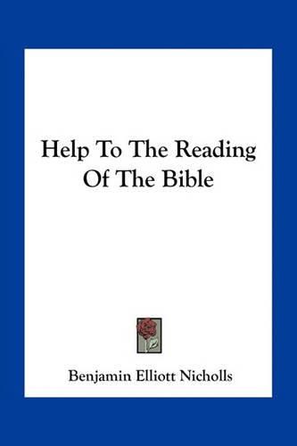 Cover image for Help to the Reading of the Bible