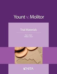 Cover image for Yount V. Molitor: Trial Materials