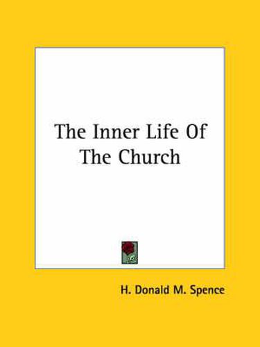 Cover image for The Inner Life of the Church