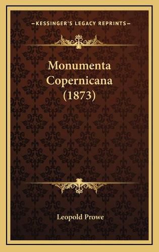 Cover image for Monumenta Copernicana (1873)