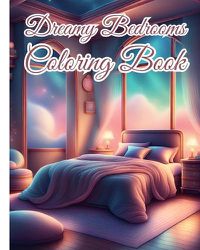 Cover image for Dreamy Bedrooms Coloring Book