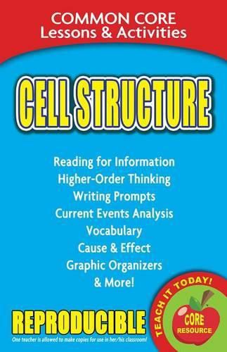 Cover image for Cell Structure: Common Core Lessons & Activities