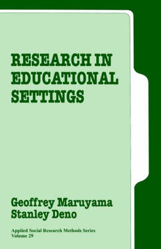 Cover image for Research in Educational Settings