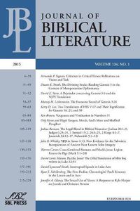 Cover image for Journal of Biblical Literature 134.1 (2015)