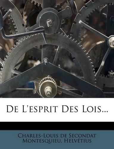 de L'Esprit Des Lois...